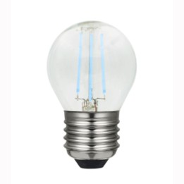 E27 Sphérique led effet filament 4w Claire Bleue 230v Dimmable LAES