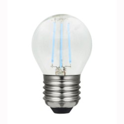 E27 Ball led Indeed filament 4w Clear Blue 230v Dimmable LAES