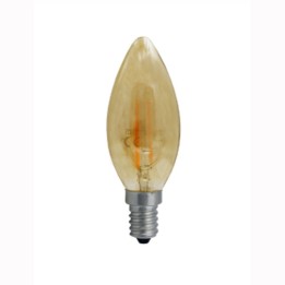E14 Flamme led effet filament 2w Ambre 230v 2200K LAES