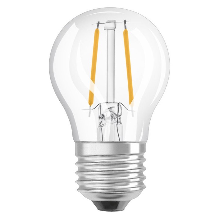 E27 Sphérique LED claire effet filament 4w 927 verre OSRAM 