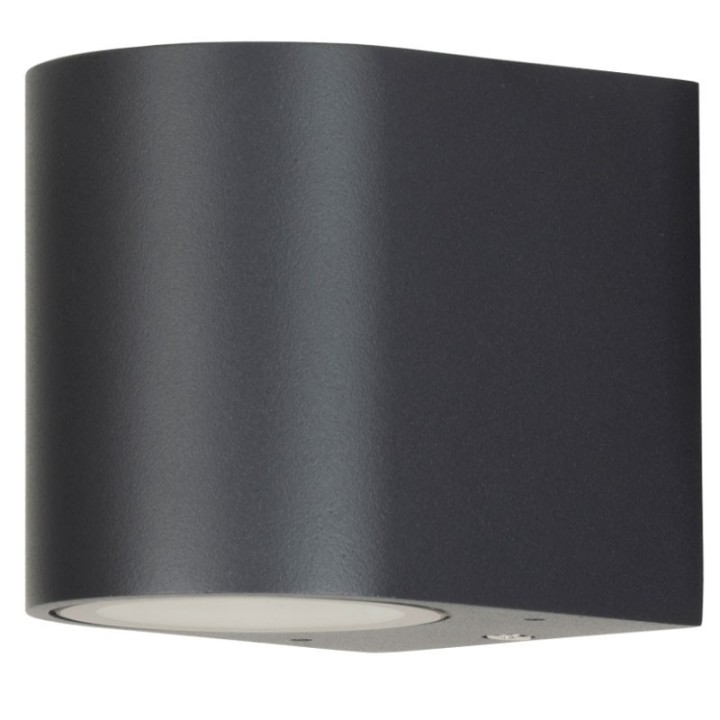 Applique Extérieur 1x GU10 Anthracite D-forme IP44