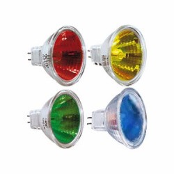 GU5,3 MR16 Dichroïque 20° Fermée 12V 40w = 50w Rouge