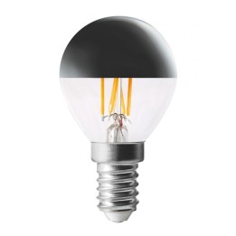 E14 Sphérique calotte argentée LED 4,1W 2500K dimmable Aric