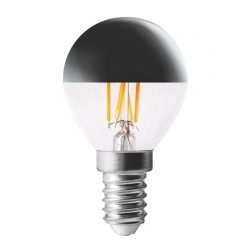 E14 Sphérique calotte argentée LED 4,1W 2500K dimmable Aric