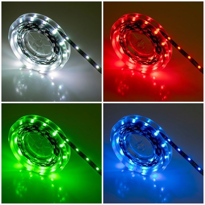 Kit Ribbon led Ecobasic 5w / m 3 meters + inter + power supply + RGB r