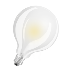 E27 Globe led 6,5w = 60w 827 effet filament Dépolie verre D95 OSRAM