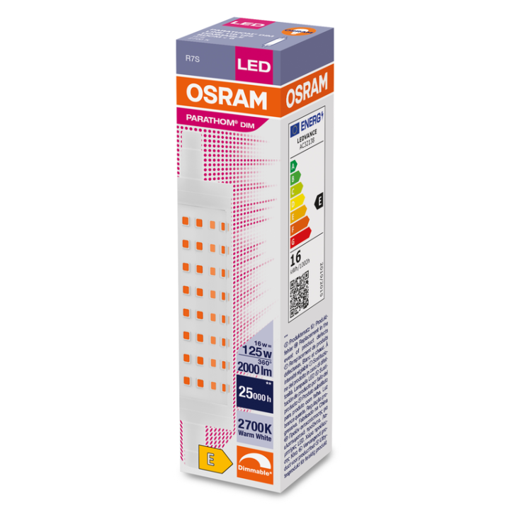 R7s Led Line 16w 827 Dimmable 118mm OSRAM
