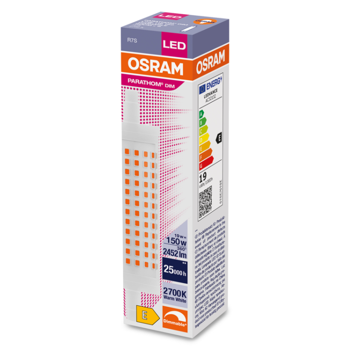 R7s Led Line 19w 827 Dimmable 118mm OSRAM
