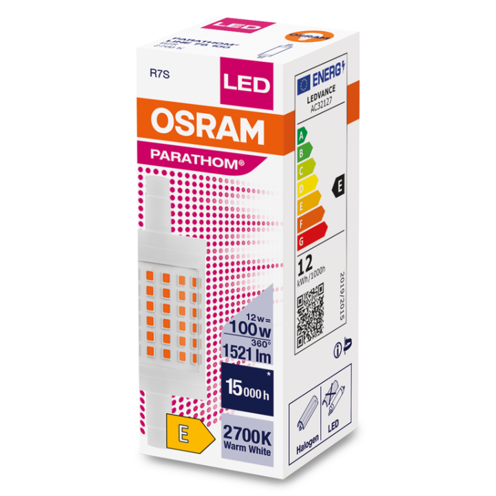R7s Led Line 12w 827 no-Dimmable 78mm OSRAM