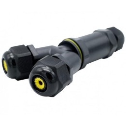 waterproof Y-connector for 3 cables max 3G2,5mm IP68 2P+T