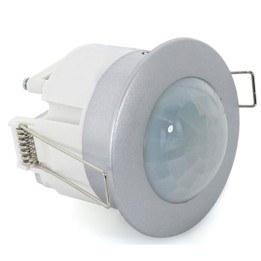 Infrared motion detector 300-1200w Silver 360° recessed 230v