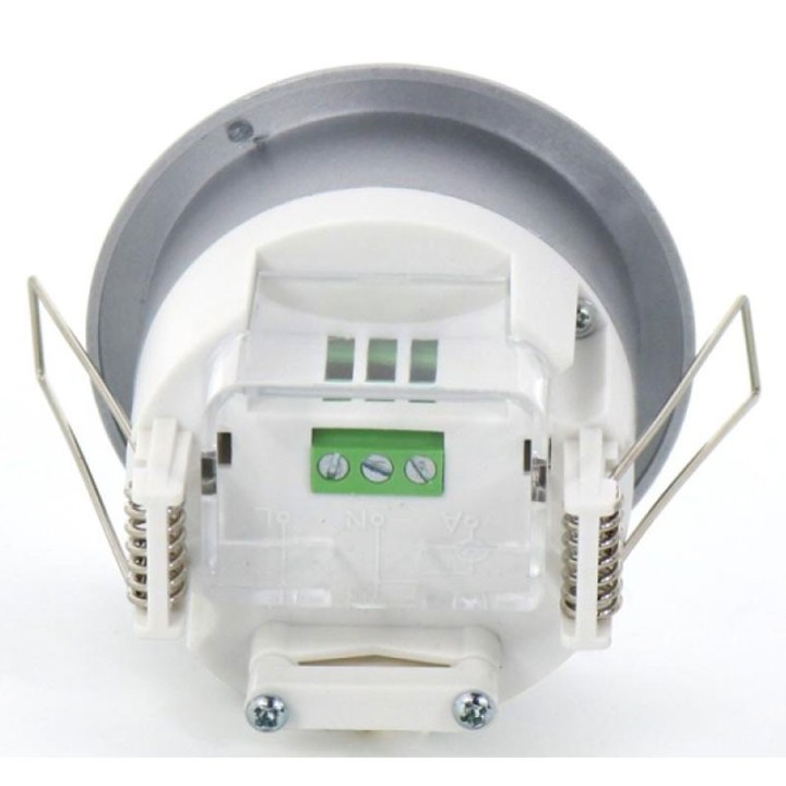 Détecteur de mouvement Infrarouge 300-1200w Argenté 360° encastré 230v