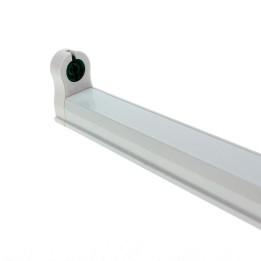 Réglette simple pour tube led 600mm  (G13) alimenté d'un côté 617mm 23