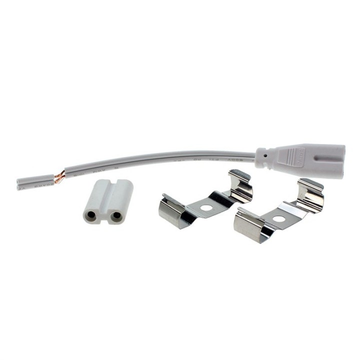 Simple strip for led tube 600mm (G13) powered on one side 617mm 230v