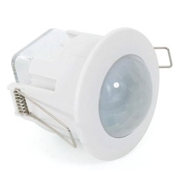 Infrared motion detector 300-1200w White 360° recessed 230v
