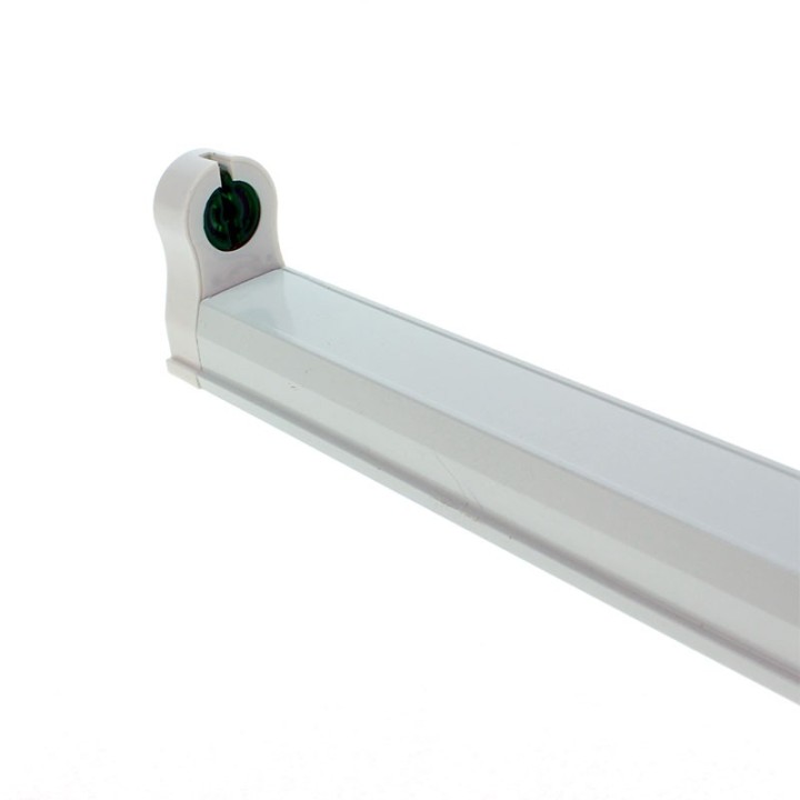Réglette simple pour tube led 1200mm (G13) alimenté d'un côté 1217mm 2