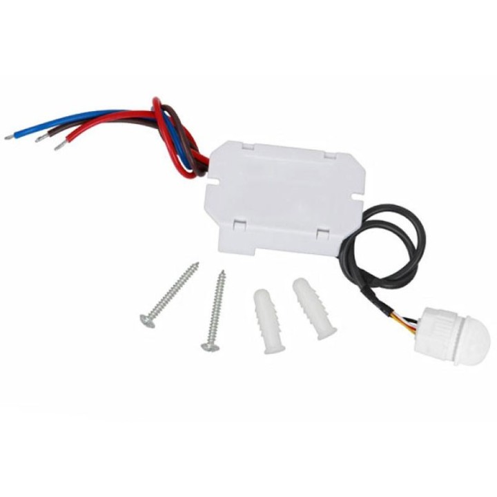 Détecteur de mouvement Infrarouge mini 100w Blanc 360° encastré 230v 