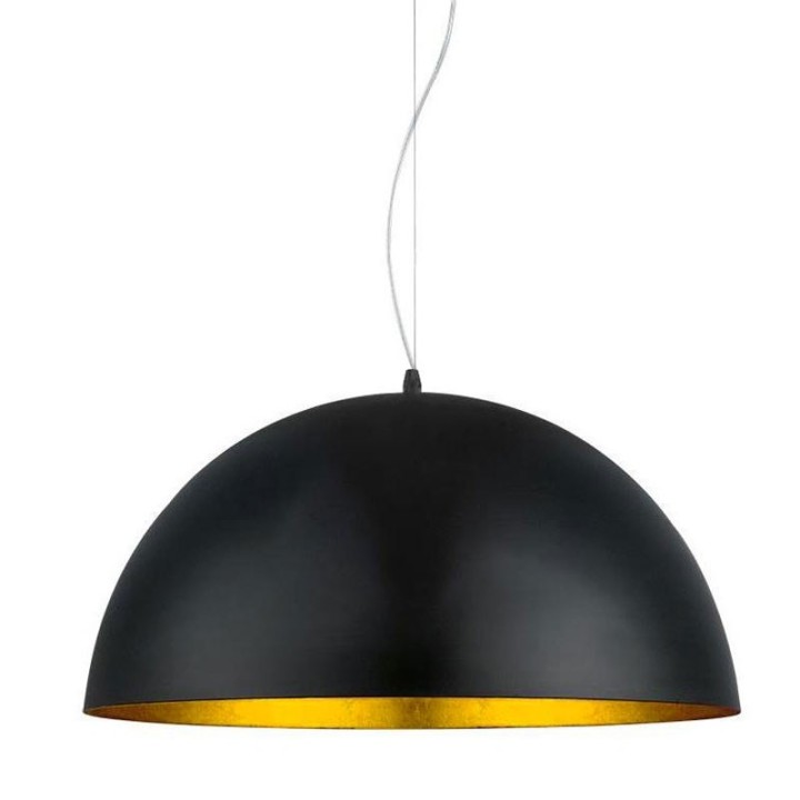 Elégante suspension Noire E27 100w max Intérieur Or 230v (sans lampe) 