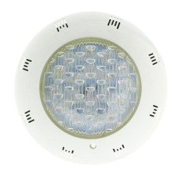 Hublot Rond Blanc LED 24W 12v AC/DC RGB pour piscine + télécommande