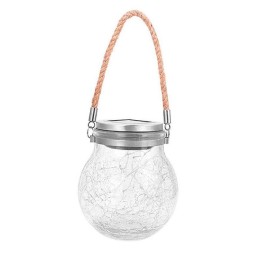 Vintage Outdoor Sphereglass Solar Led Lamp