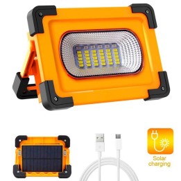 Projecteur portatif LED 50w 6000°K solaire 4 éclairages IP66