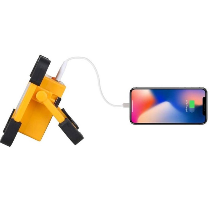 Projecteur portatif LED 50w 6000°K solaire 4 éclairages IP66