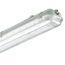 Waterproof luminaire for 1 led tube IP65 1260mm 230v