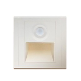 Recessed wall white LED 1.2w 4500K with passage sensor 220-240v