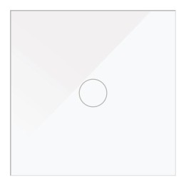 Tactile switch back and forth 10A IP20 86x86mm Glossy White recessed w