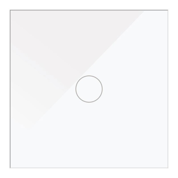 Interrupteur tactile va et vient 10A IP20 86x86mm Blanc Brillant à enc