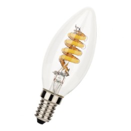 E14 LED flame SPIRALED Dimmable 3.3W = 21W 927-920 Filament effect 230