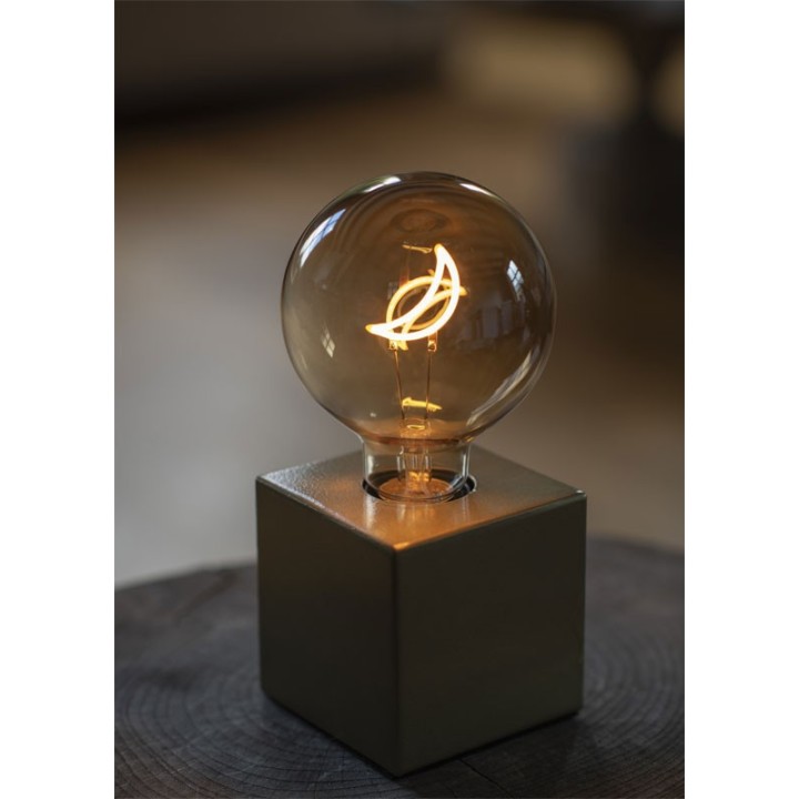 E27 Globe led Silhouette Lune G95 2W 90lm 2000K Or