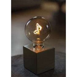 E27 Globe led Silhouette Note de musique G95 2W 90lm 2000K Or