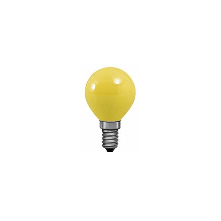 E14 Round  Color  240V Yellow  15w