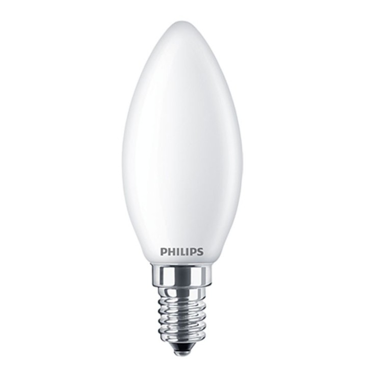 E14 Frosted Flame 4.3w = 40W B35 2700K Philips