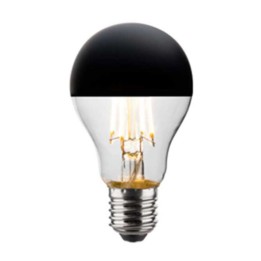 E27 GLS led bulb Clear Black Cap LED filament effect 6w 827 230v