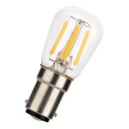 Ba15d LED Tube P26X62 24V AC/DC 2W (18W) 827 Clear Filament Effect