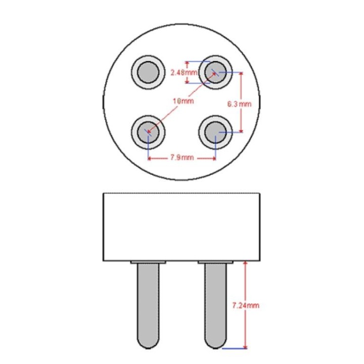 G10Qb GPH303T5L TUV UVC 311mm 4 pins 253.7nm