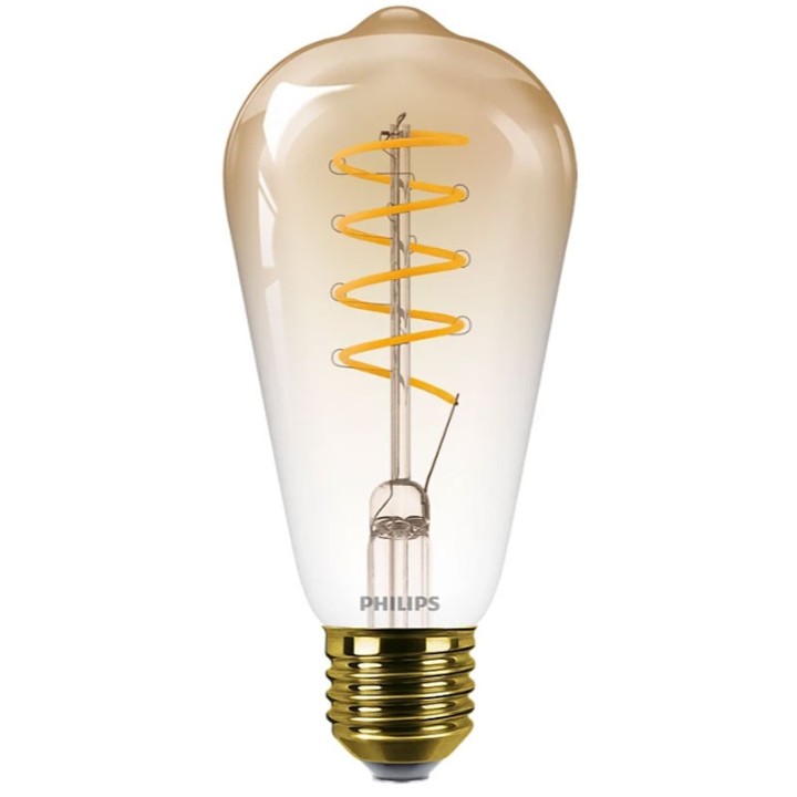 E27 Led bulb ST64 4.5W 1800K Gradient amber Dimmable Filament effect 2