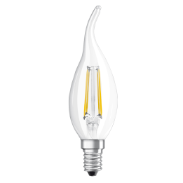 E14 Flamme coup de vent claire LED 3,4w = 40w 927 effet filament dimma