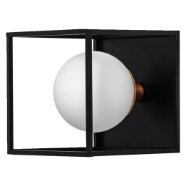 Wall lamp LDV Decor SQUARE 150X150 IP44 1XG9 Black Ledvance