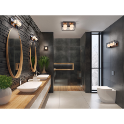 Wall lamp LDV Decor SQUARE 150X150 IP44 1XG9 Black Ledvance