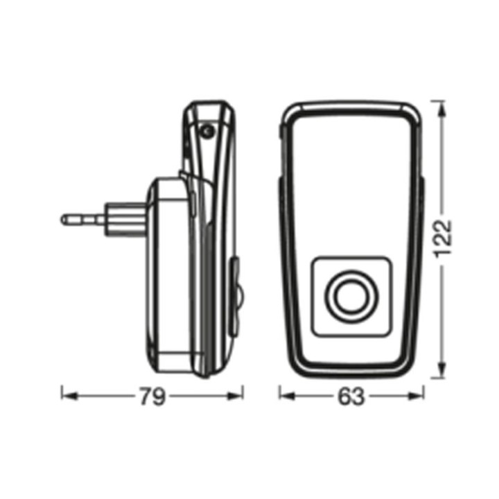 Lunetta Torch Inductive Sensor 2w White Ledvance