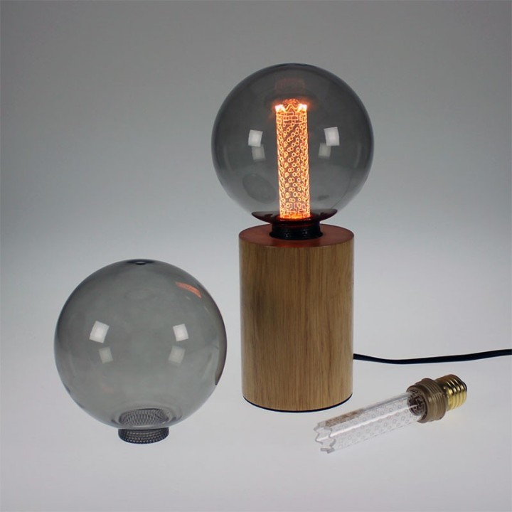 E27 Circle Filament Effect LED Tube 3.5w 1800K Dimmable composite Girard Sudron