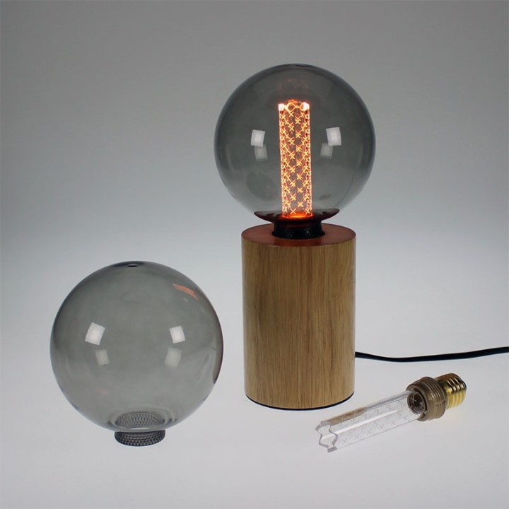 E27 Cross Filament Effect LED Tube 3.5w 1800K Dimmable composite Girard Sudron