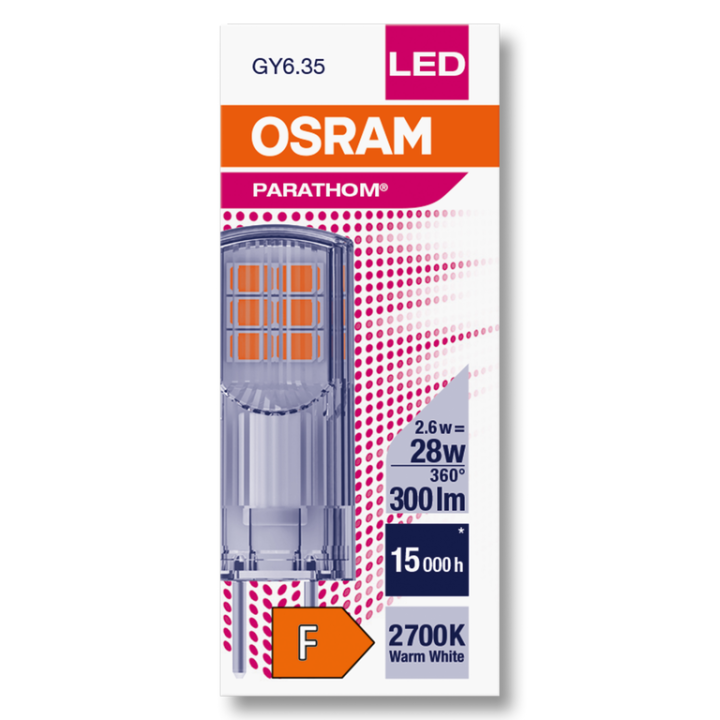 GY6.35 LED Claire 300lm 827 2,6W OSRAM 