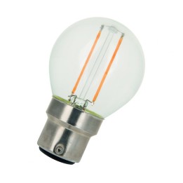 B22 Sphérique LED Claire 12V-24V AC/DC 2W =21W 827 
