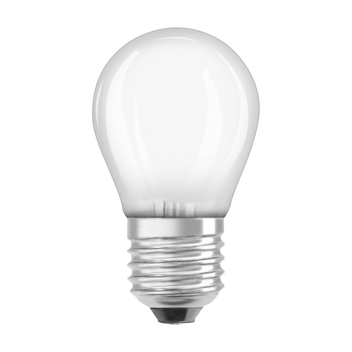 E27 Sphérique Dépolie LED 3,4w = 40w 927 effet filament dimmable 230v
