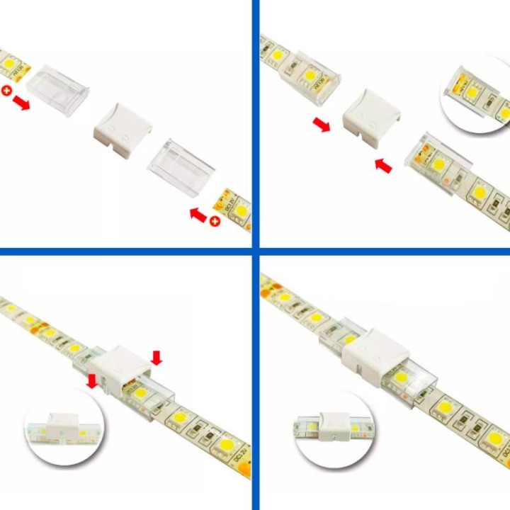 Module de liaison 2 fils à Clipser entre 2 rubans Bergamo Ledme