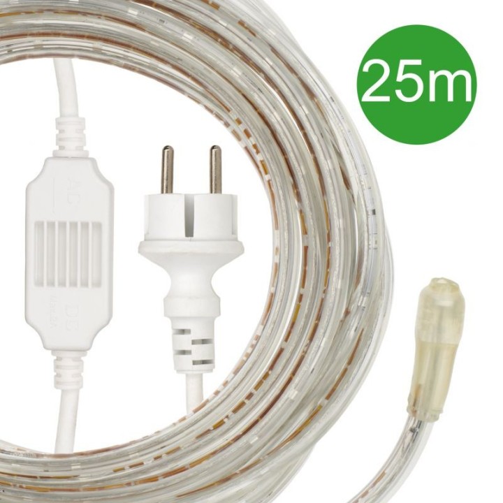 Cord RoBust LED 5W/m 170lm/m Green 120° IP65 12x6mm 25 meters + Power 